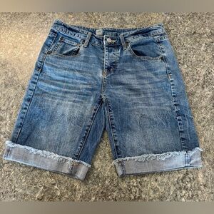Mossimo Supply Co. Blue Jean Shorts with Rolled Cuffs
